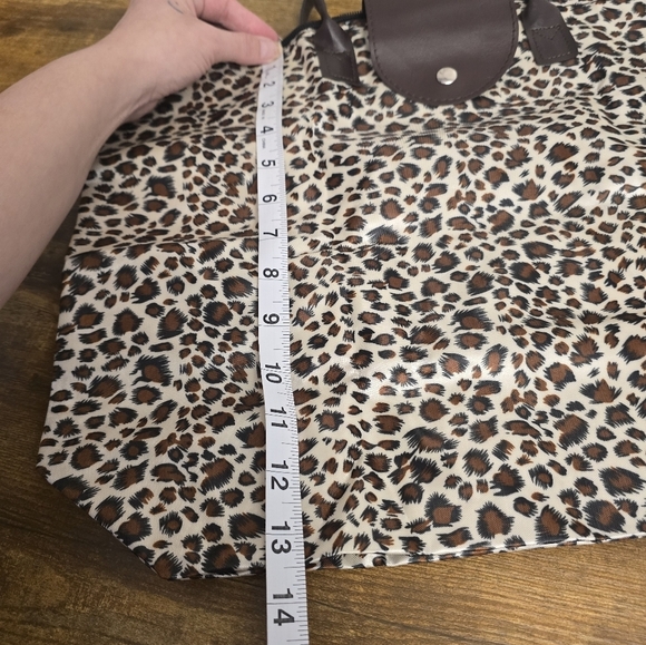 Foldable travel Leopard tote bag unbranded - Picture 8 of 10